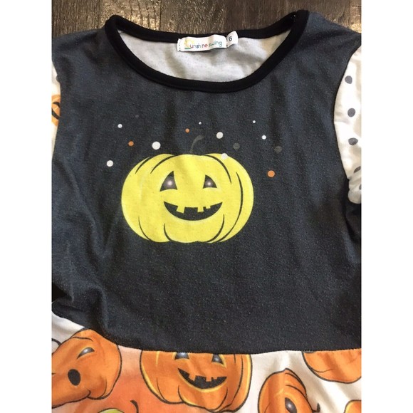 SUNSHINE SWING Girls Size 6 DRESS Pumpkin Jack-o-lantern THEMED HALLOWEEN Spooky - Picture 2 of 3